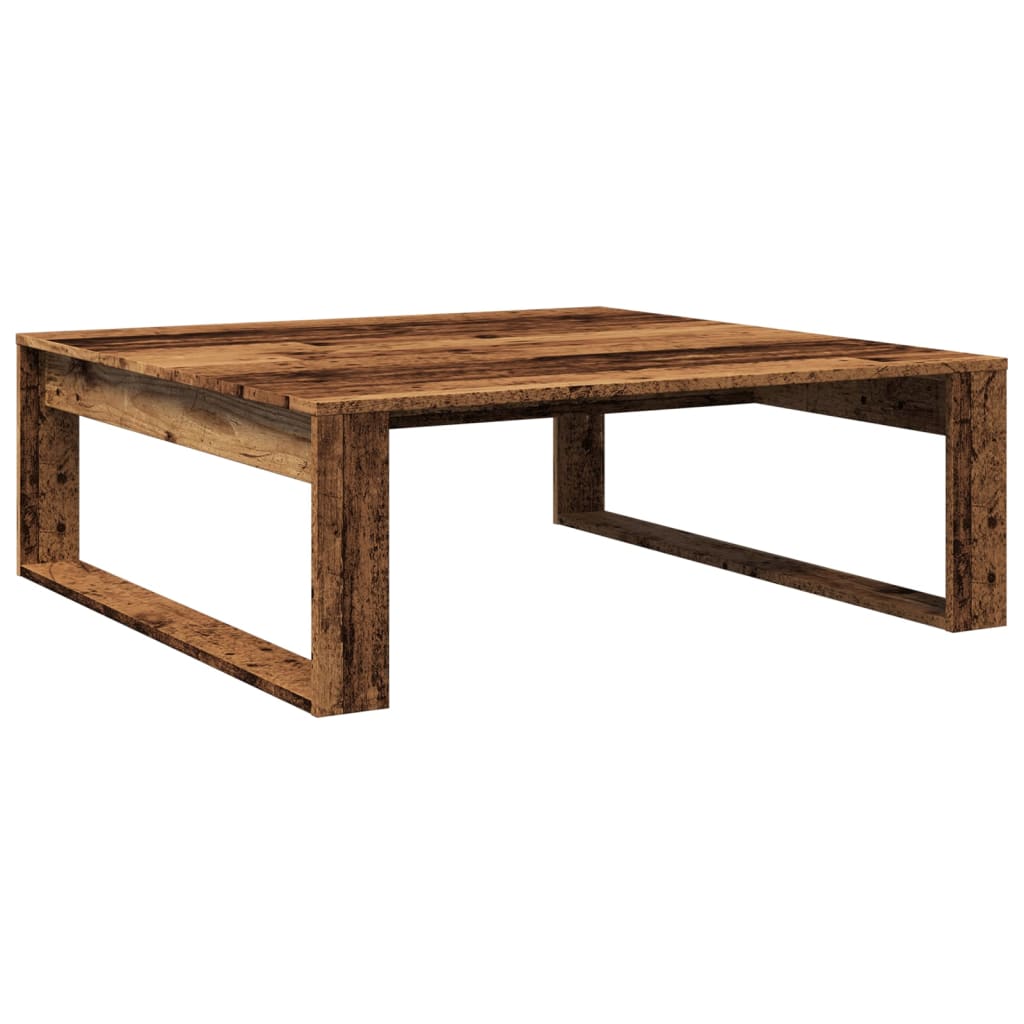 Table basse vieux bois 100x100x35 cm bois d'ingénierie Tables basses vidaXL   