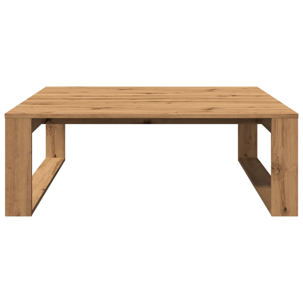 Table basse chêne artisanal 100x100x35 cm bois d'ingénierie Tables basses vidaXL   