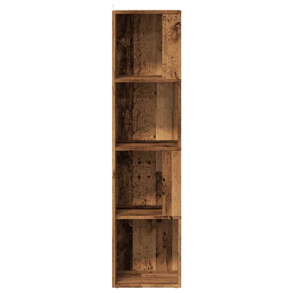 Armoire d'angle vieux bois 33x33x132 cm bois d'ingénierie Casiers & armoires de rangement vidaXL   