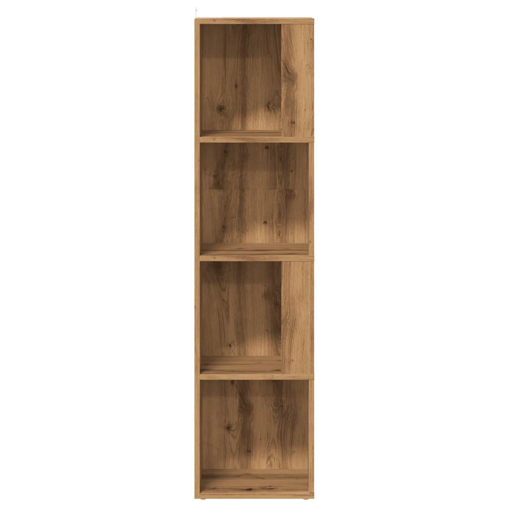 Armoire d'angle chêne artisanal 33x33x132 cm bois d'ingénierie Casiers & armoires de rangement vidaXL   