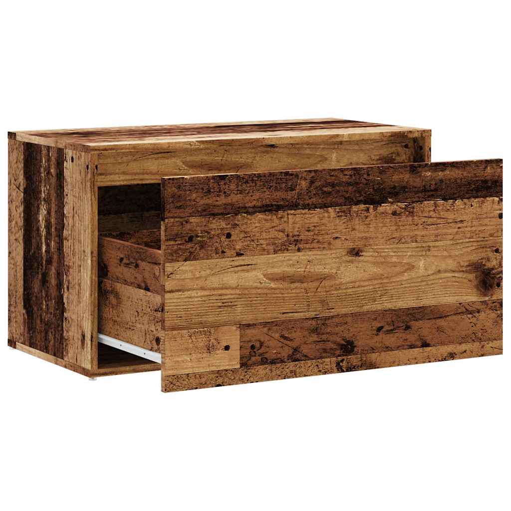 Banc d'entrée 80x40x45 cm vieux bois bois d'ingénierie Bancs coffres vidaXL   