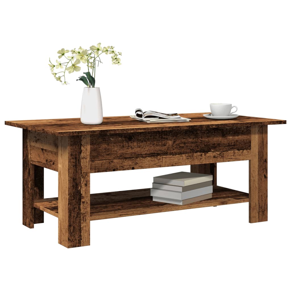 Table basse vieux bois 102x55x42 cm bois d'ingénierie Tables basses vidaXL   