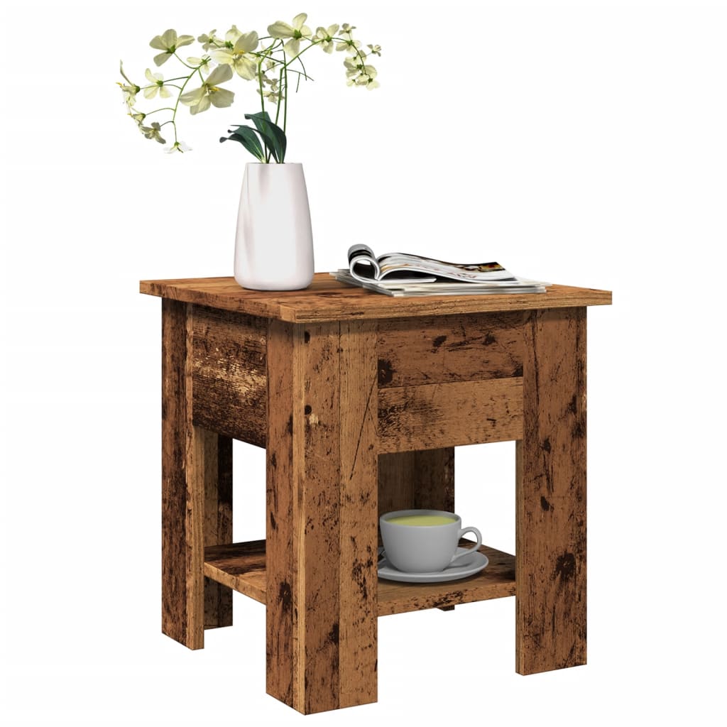 Table basse vieux bois 40x40x42 cm bois d'ingénierie Tables basses vidaXL   