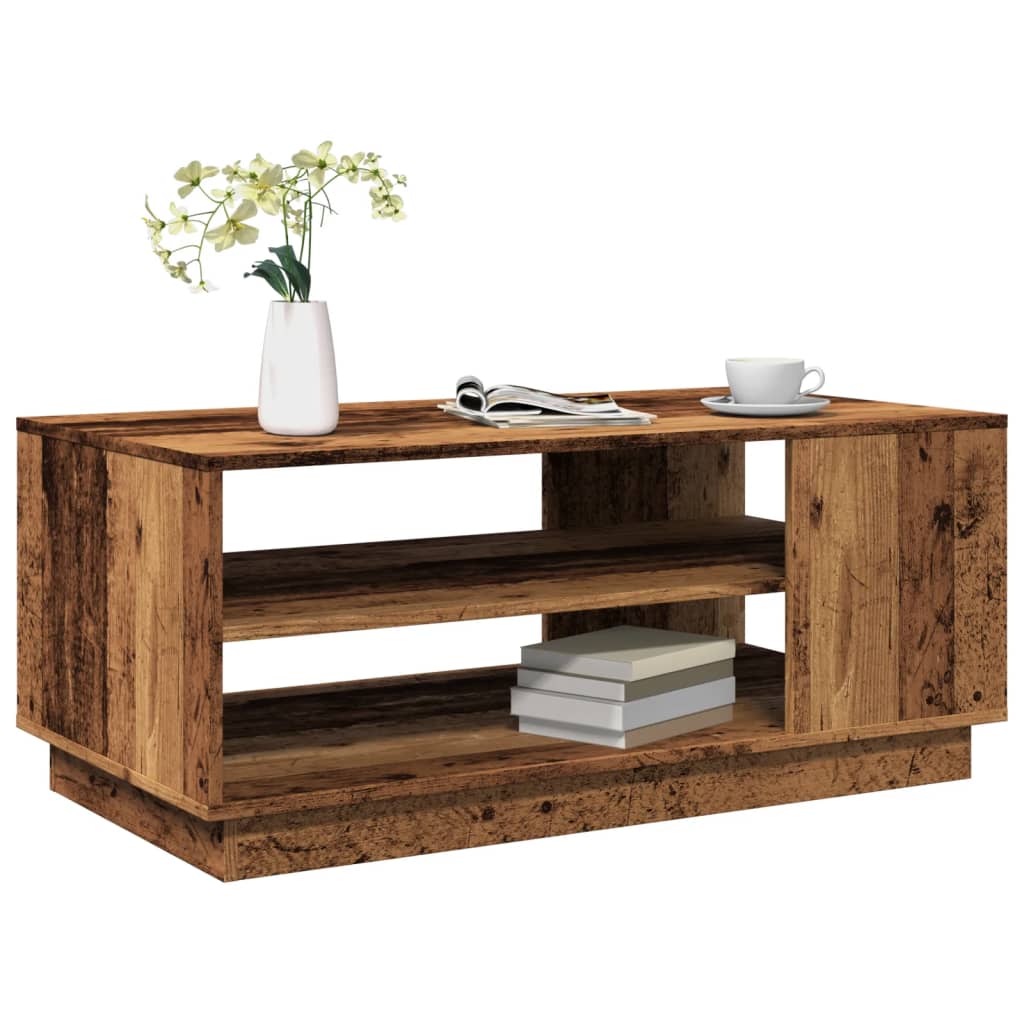 Table basse vieux bois 102x55x43 cm bois d'ingénierie Tables basses vidaXL