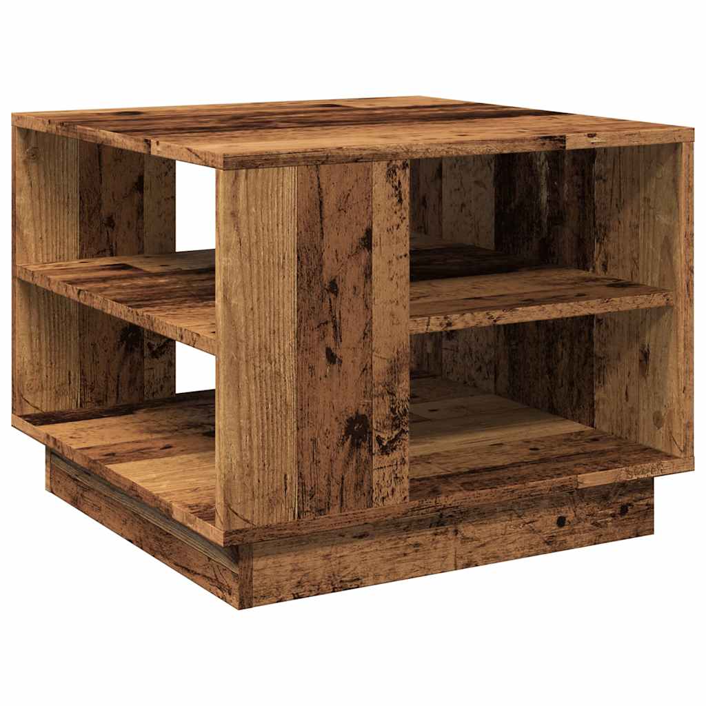 Table basse vieux bois 55x55x42 cm bois d'ingénierie Tables basses vidaXL