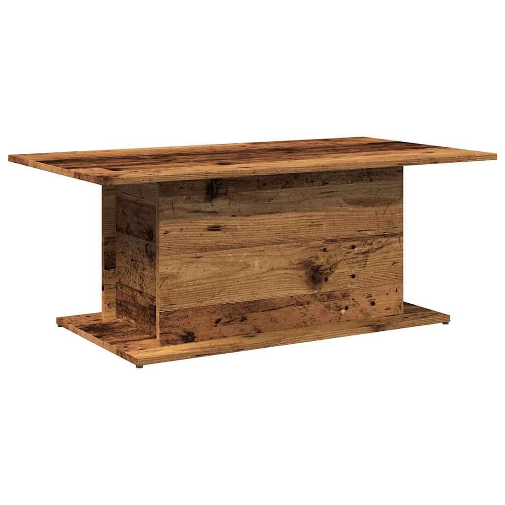 Table basse vieux bois 102x55,5x40 cm bois d'ingénierie Tables basses vidaXL