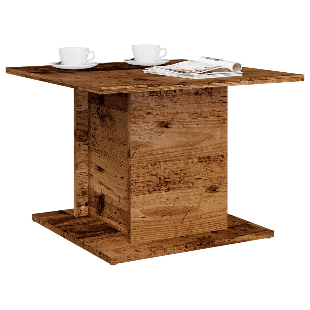 Table basse vieux bois 55,5x55,5x40 cm bois d'ingénierie Tables basses vidaXL