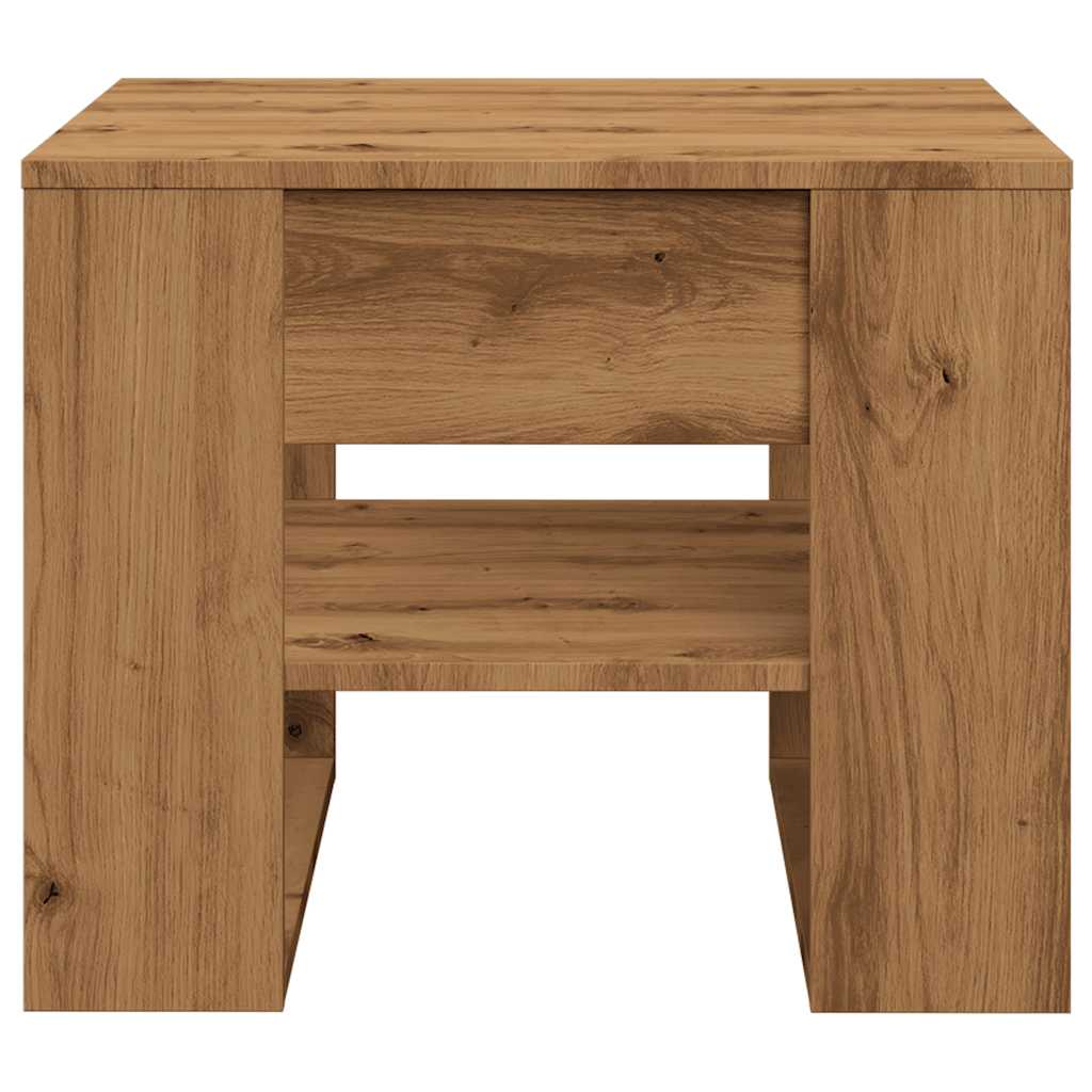 Table basse chêne artisanal 55,5x55x45 cm bois d'ingénierie Tables basses vidaXL