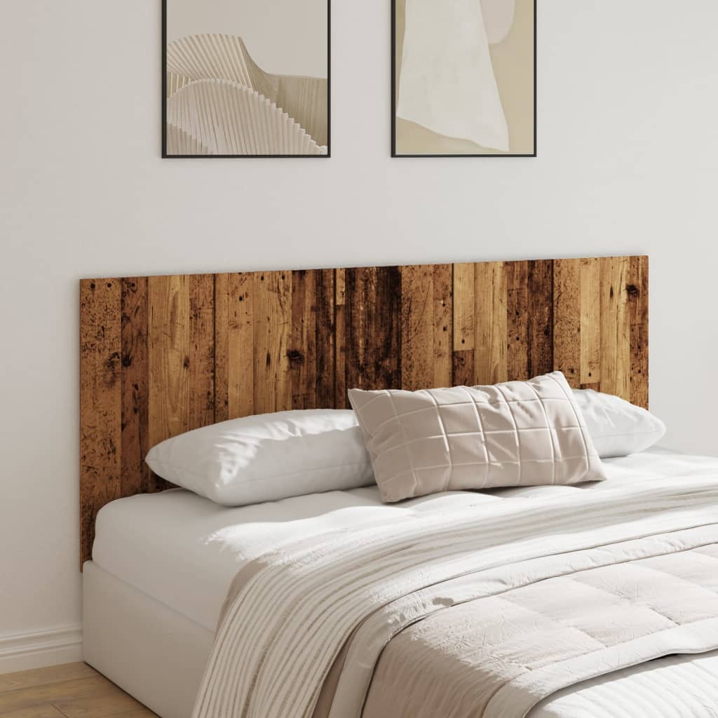 Tête de lit vieux bois 200x1,5x80 cm bois d'ingénierie Têtes et pieds de lit vidaXL   