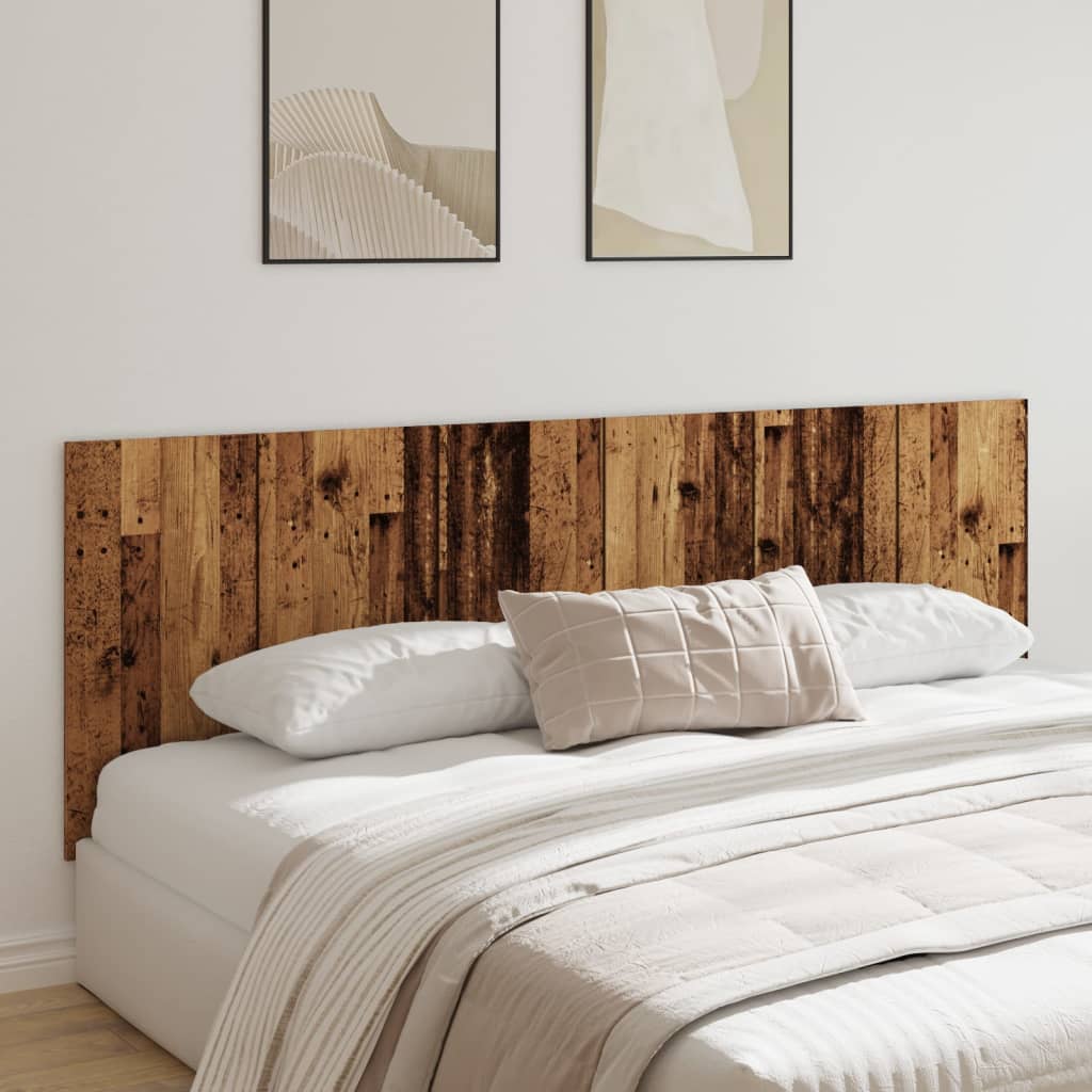 Tête de lit murale vieux bois 240x1,5x80 cm bois d'ingénierie Têtes et pieds de lit vidaXL   