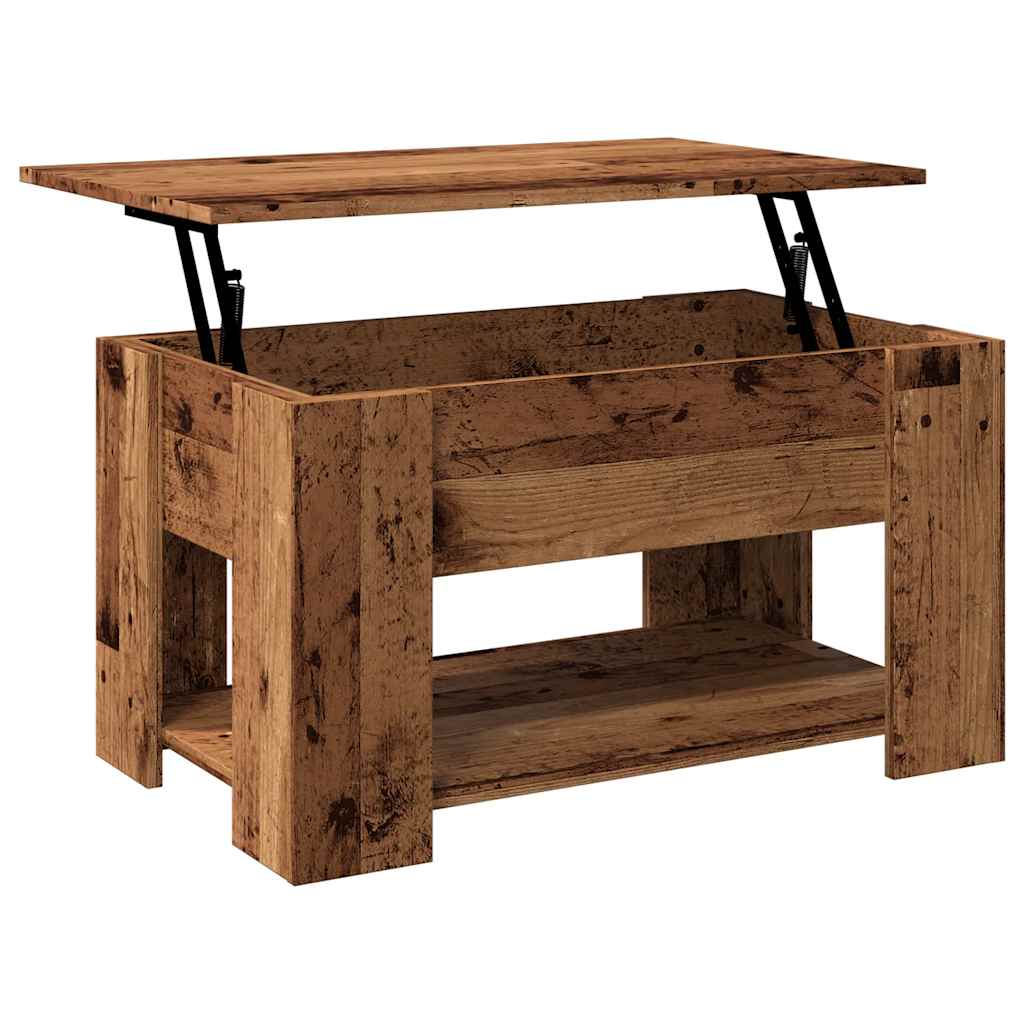 Table basse vieux bois 79x49x41 cm bois d'ingénierie Tables basses vidaXL