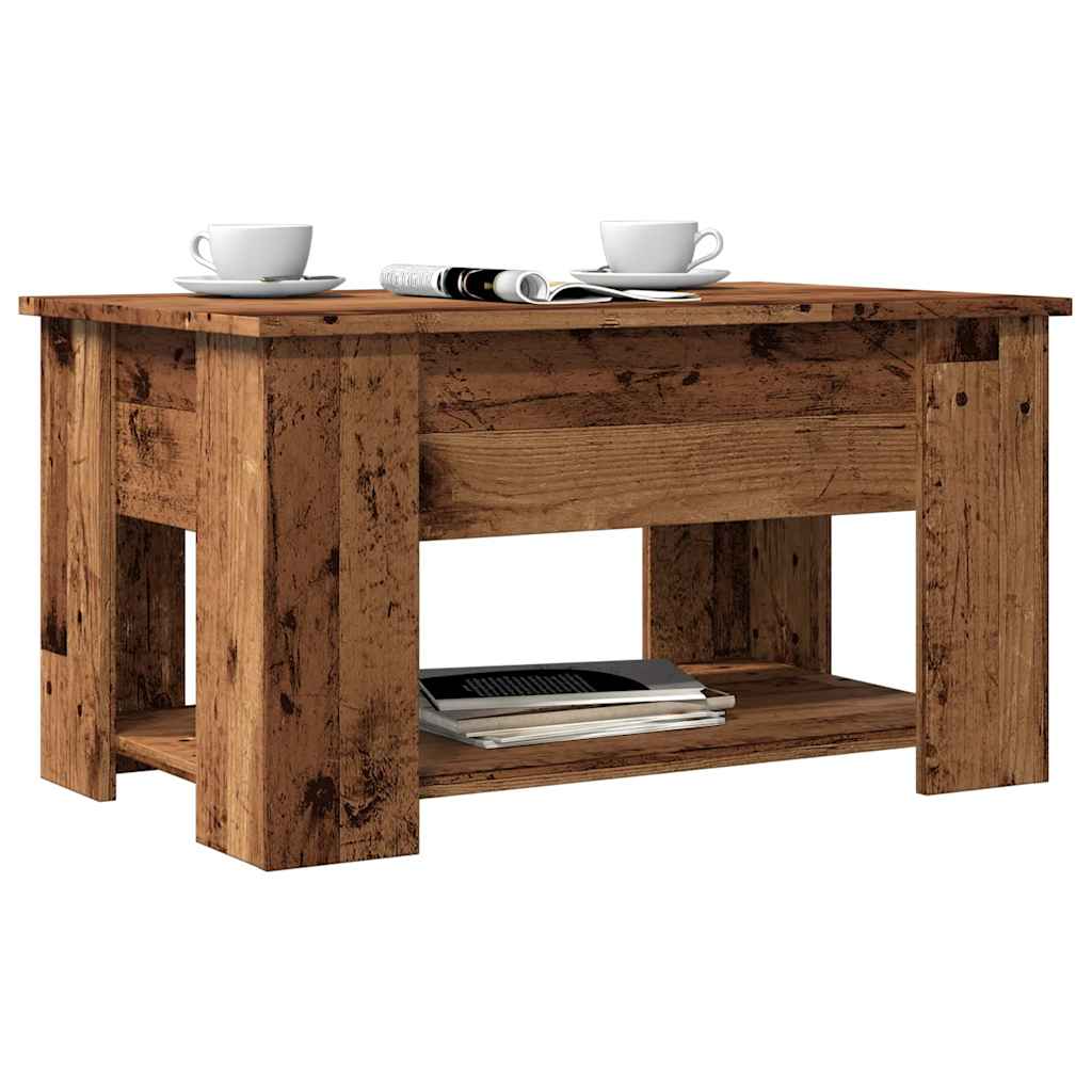 Table basse vieux bois 79x49x41 cm bois d'ingénierie Tables basses vidaXL