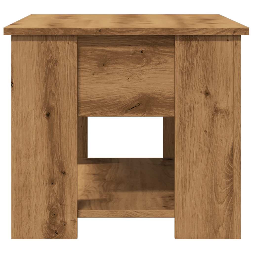 Table basse chêne artisanal 79x49x41 cm bois d'ingénierie Tables basses vidaXL