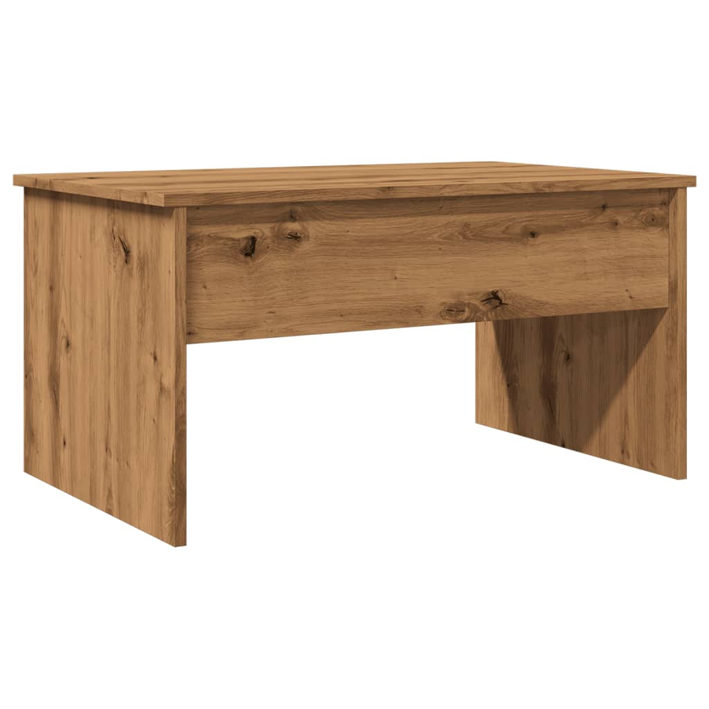 Table basse chêne artisanal 80x50,5x41,5 cm bois d'ingénierie Tables basses vidaXL   