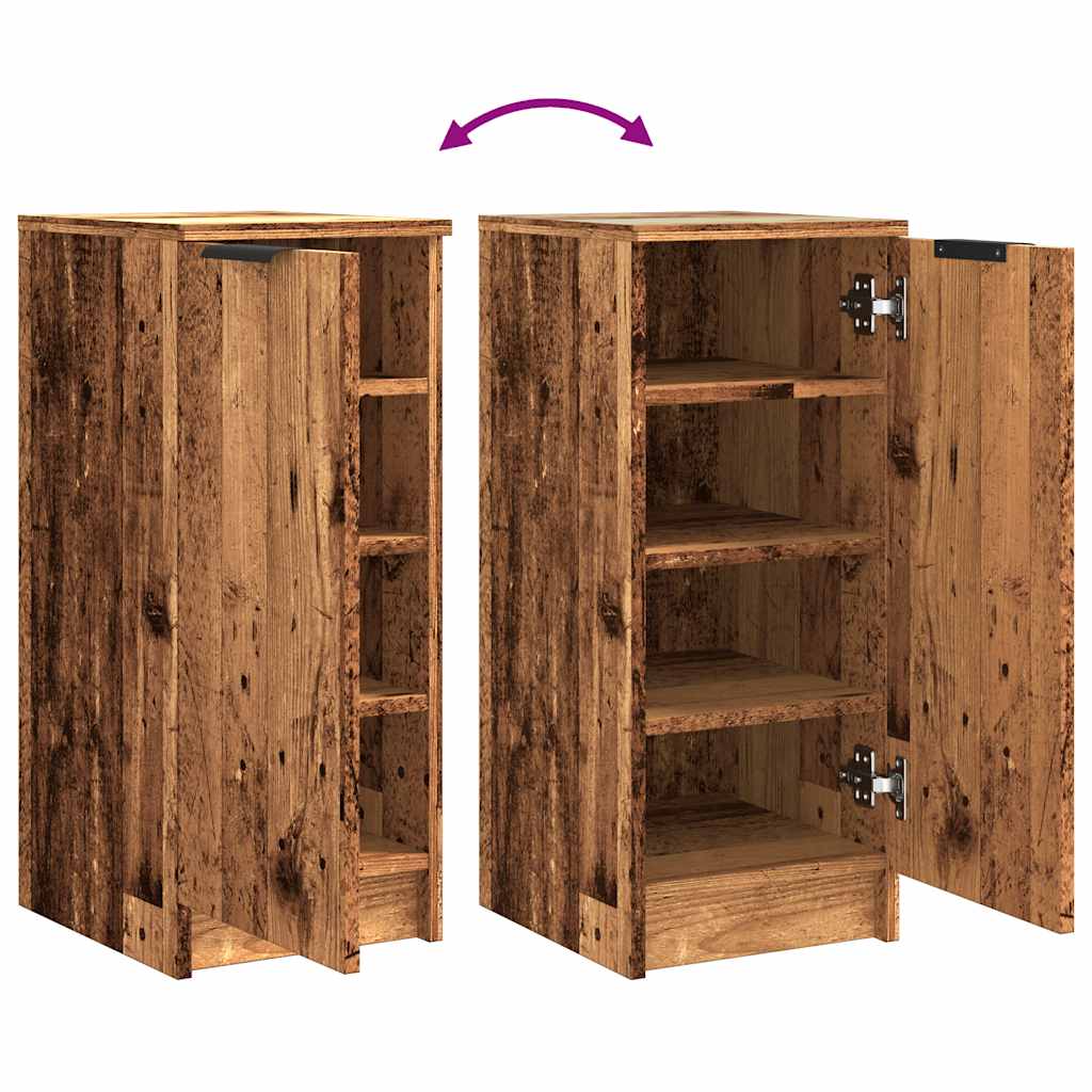 Armoire à chaussures vieux bois 30x35x70 cm bois d'ingénierie Armoires & meubles de rangement vidaXL   