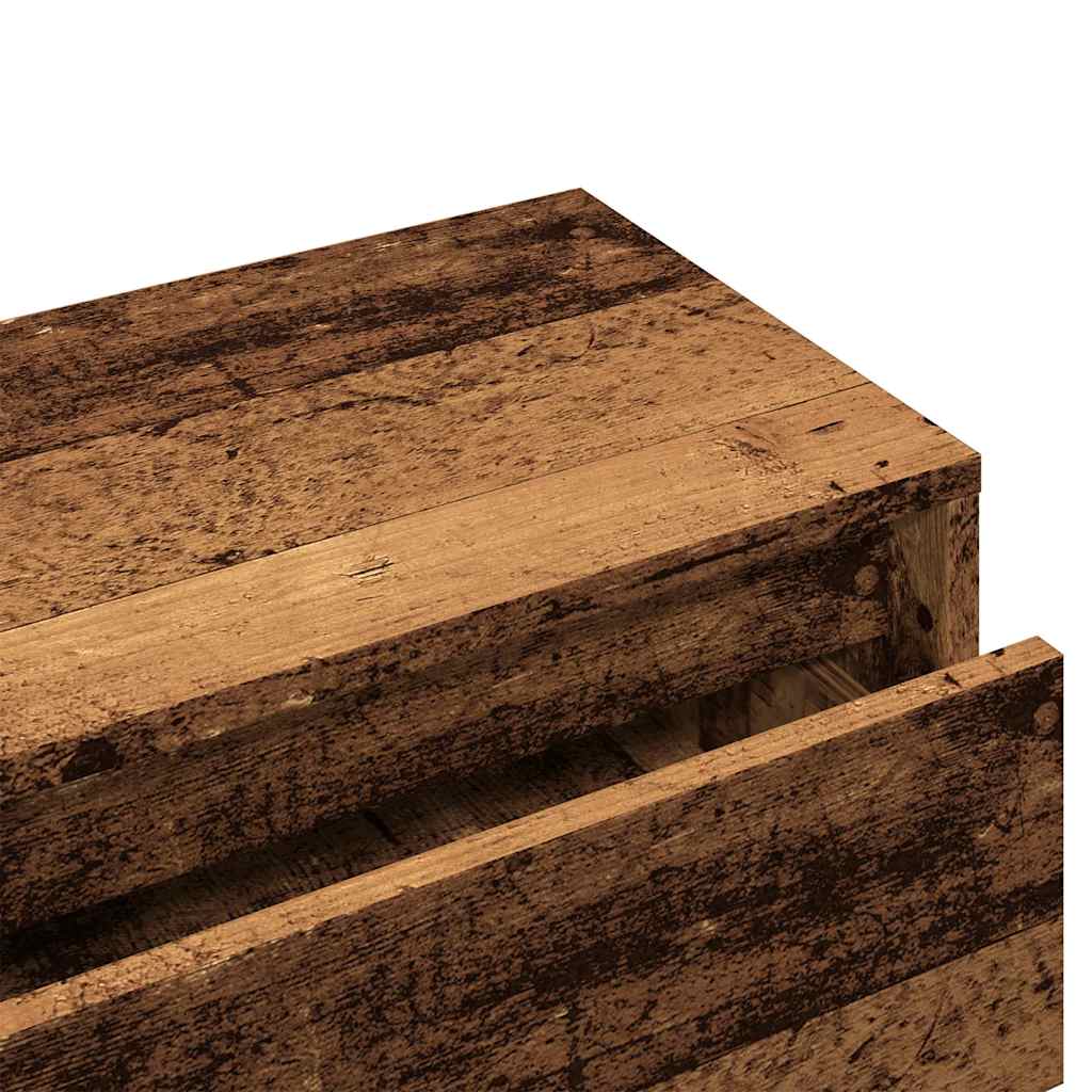 Ensemble de meubles de couloir vieux bois bois d'ingénierie Bancs coffres vidaXL