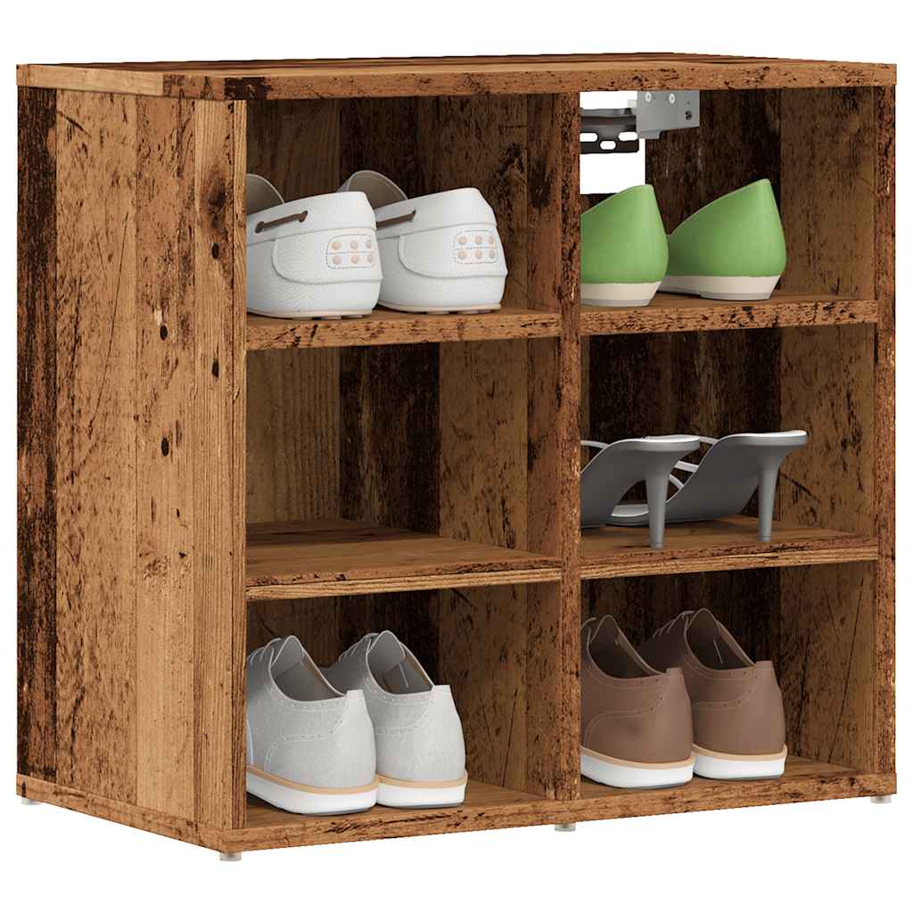 Armoire à chaussures vieux bois 52x30x50 cm Armoires & meubles de rangement vidaXL   