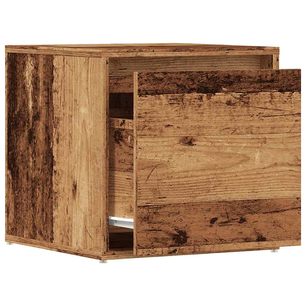 Tiroir boîte vieux bois 40,5x40x40 cm bois d'ingénierie Commodes vidaXL