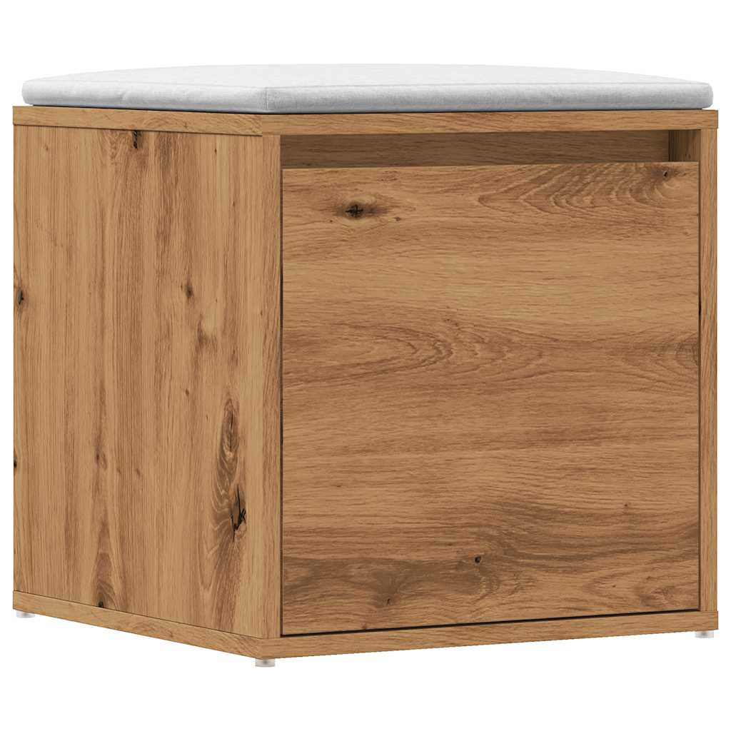 Tiroir boîte chêne artisanal 40,5x40x40 cm bois d'ingénierie Commodes vidaXL