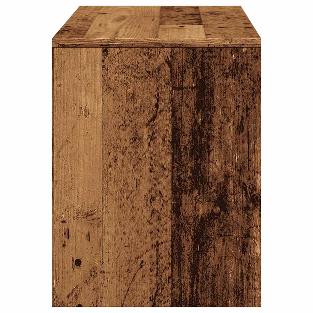 Tabouret de toilette vieux bois 70x35x45 cm bois d'ingénierie Bancs de coiffeuse vidaXL   