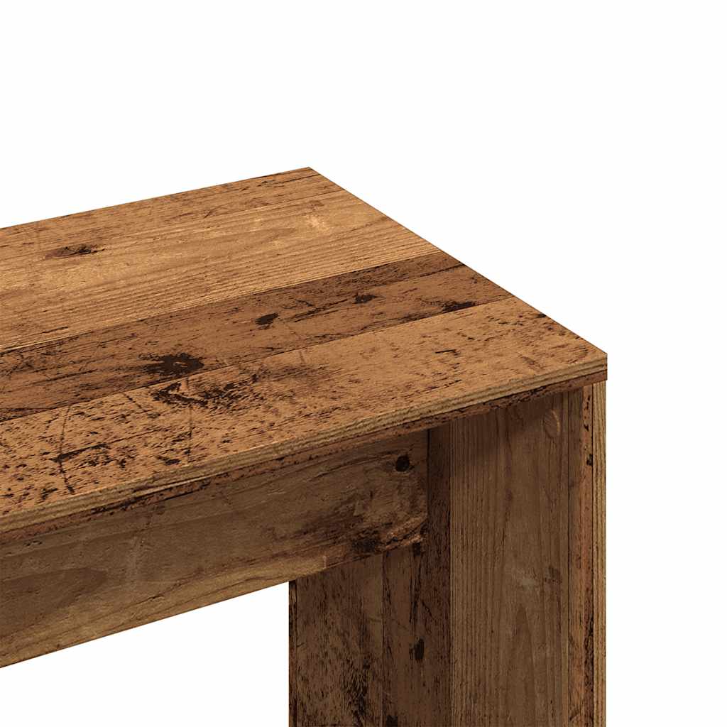 Tabouret de toilette vieux bois 70x35x45 cm bois d'ingénierie Bancs de coiffeuse vidaXL   