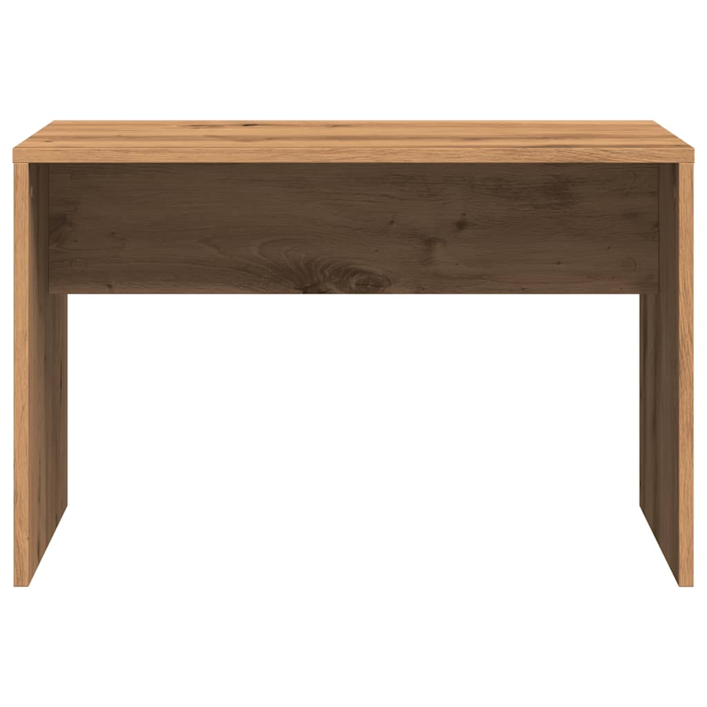 Tabouret de toilette chêne artisanal 70x35x45cm bois ingénierie Bancs de coiffeuse vidaXL   