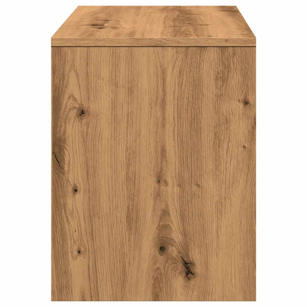 Tabouret de toilette chêne artisanal 70x35x45cm bois ingénierie Bancs de coiffeuse vidaXL   