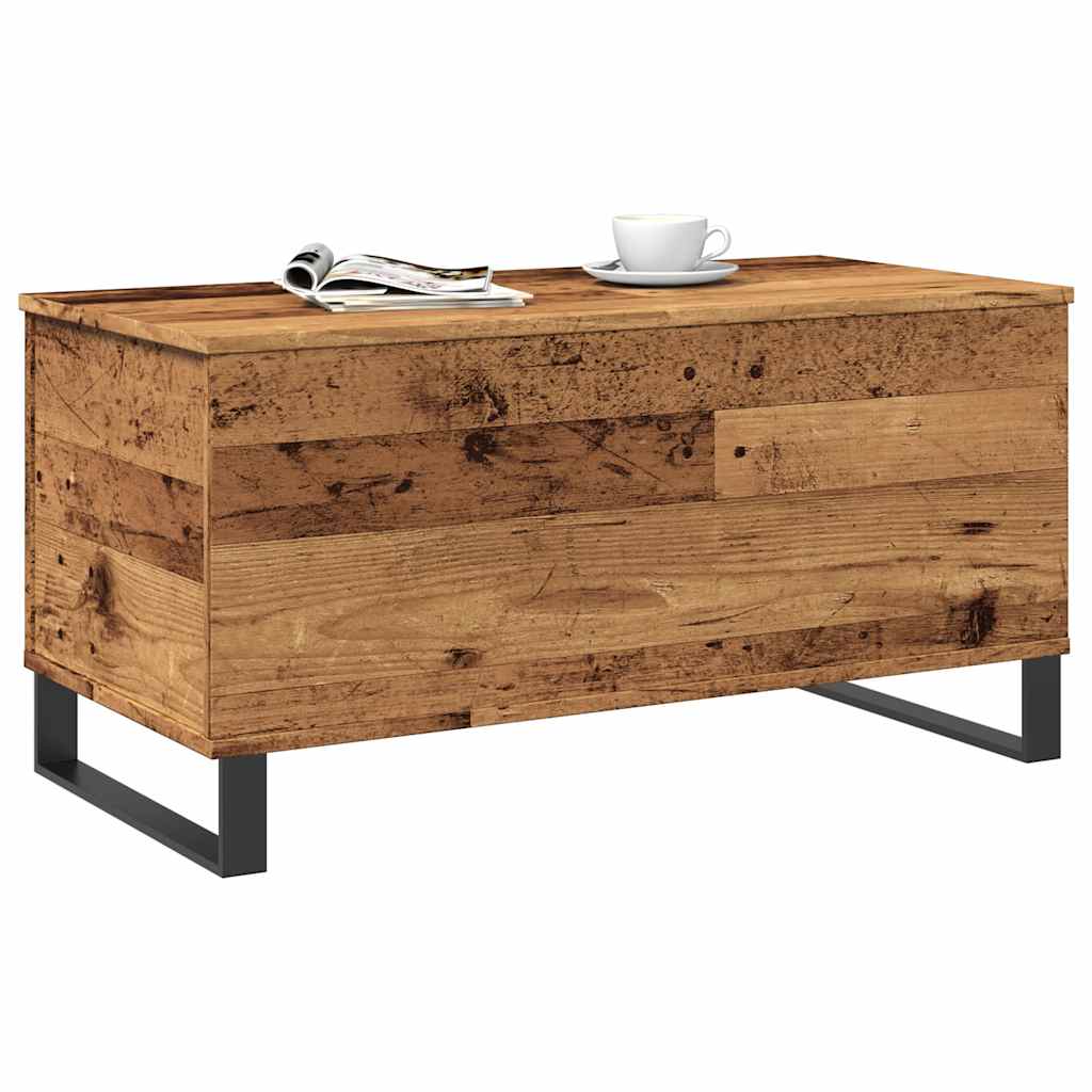 Table basse vieux bois 90x44,5x45 cm bois d'ingénierie Tables basses vidaXL   