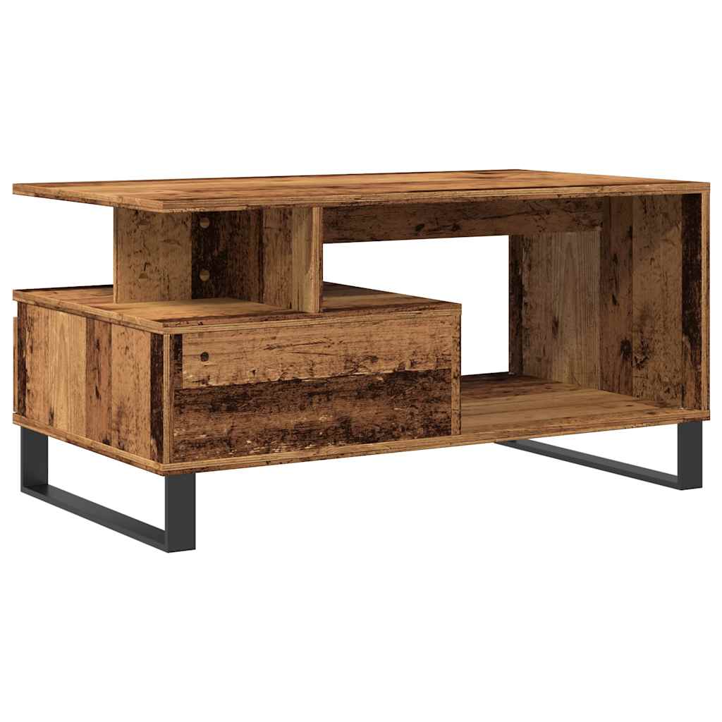 Table basse vieux bois 90x49x45 cm bois d'ingénierie Tables basses vidaXL   