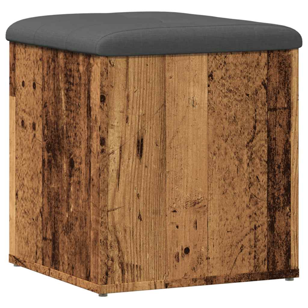 Banc de rangement vieux bois 42x42x45 cm bois d'ingénierie Bancs coffres vidaXL