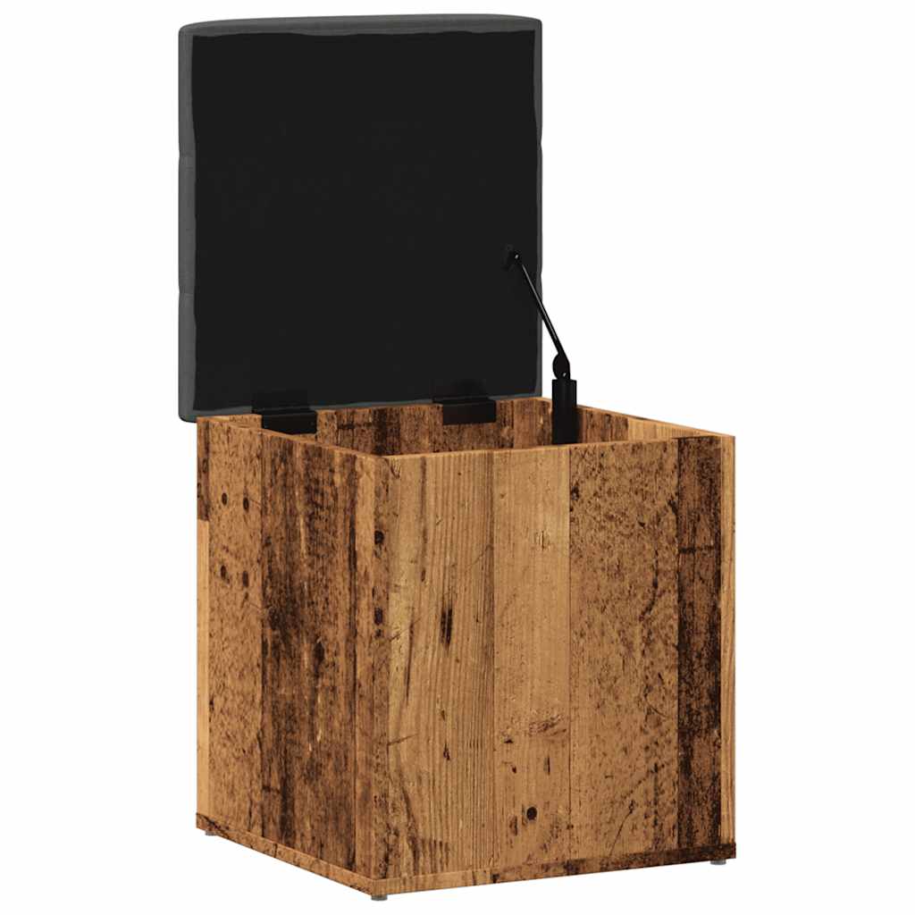 Banc de rangement vieux bois 42x42x45 cm bois d'ingénierie Bancs coffres vidaXL