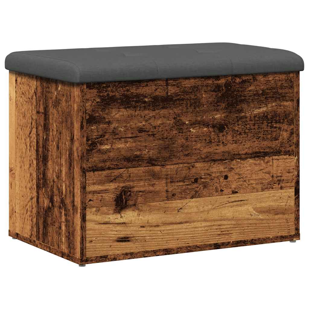 Banc de rangement vieux bois 62x42x45 cm bois d'ingénierie Bancs coffres vidaXL