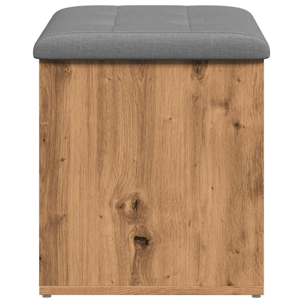 Banc de rangement chêne artisanal 62x42x45 cm bois d'ingénierie Bancs coffres vidaXL