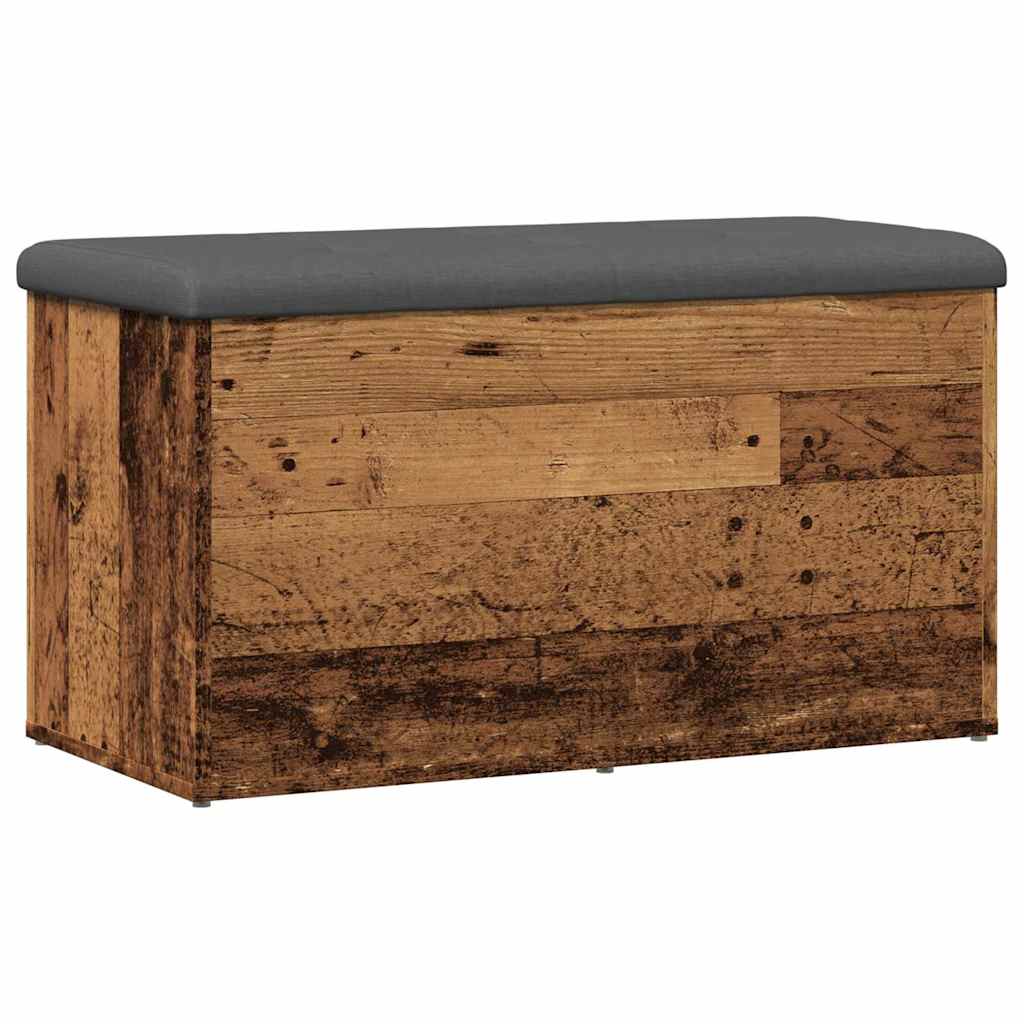 Banc de rangement vieux bois 82x42x45 cm bois d'ingénierie Bancs coffres vidaXL