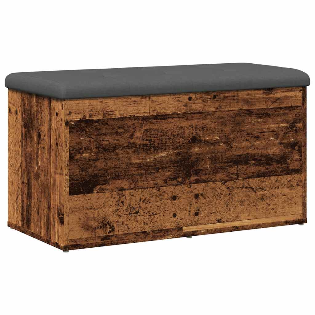 Banc de rangement vieux bois 82x42x45 cm bois d'ingénierie Bancs coffres vidaXL