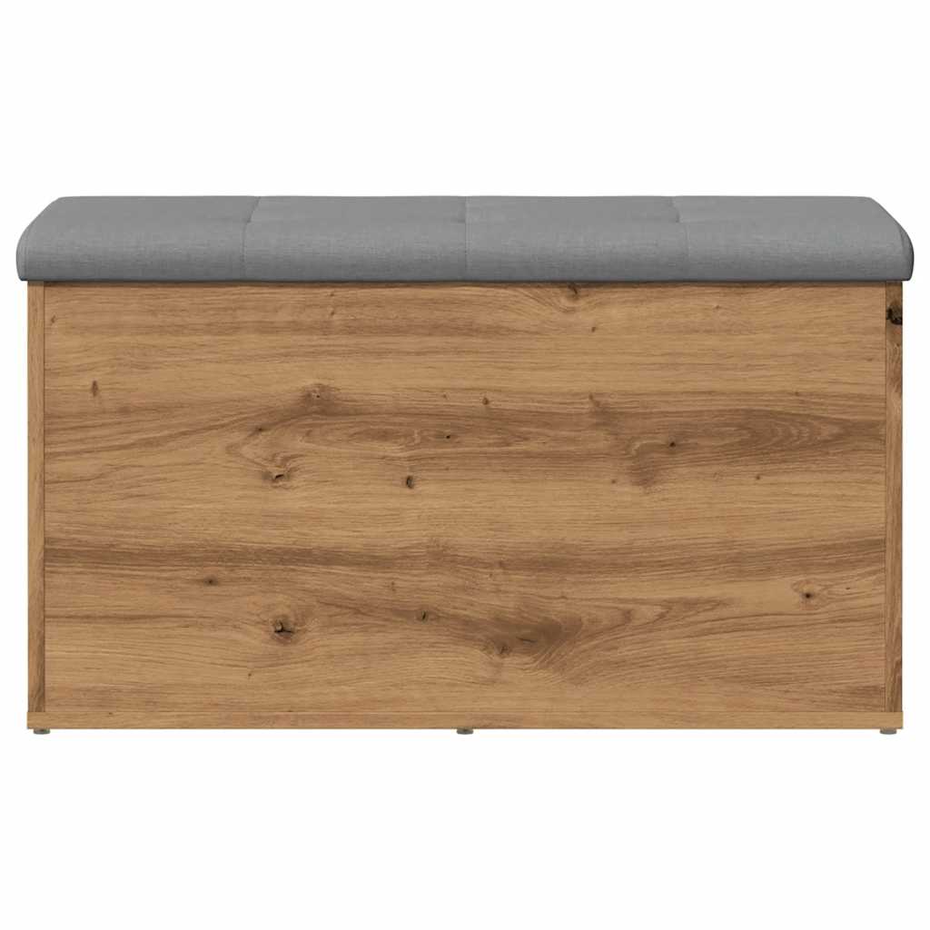 Banc de rangement chêne artisanal 82x42x45 cm bois d'ingénierie Bancs coffres vidaXL