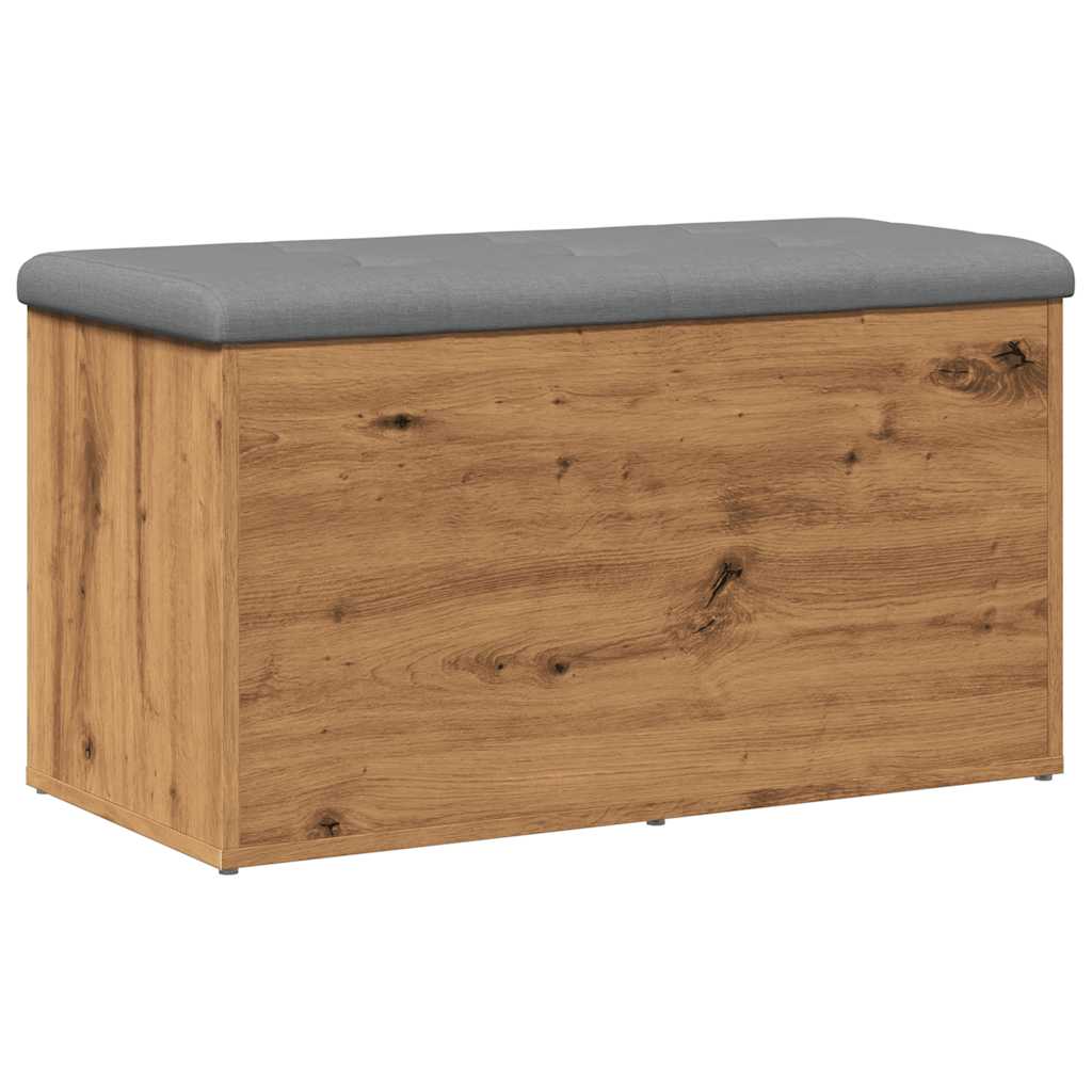 Banc de rangement chêne artisanal 82x42x45 cm bois d'ingénierie Bancs coffres vidaXL