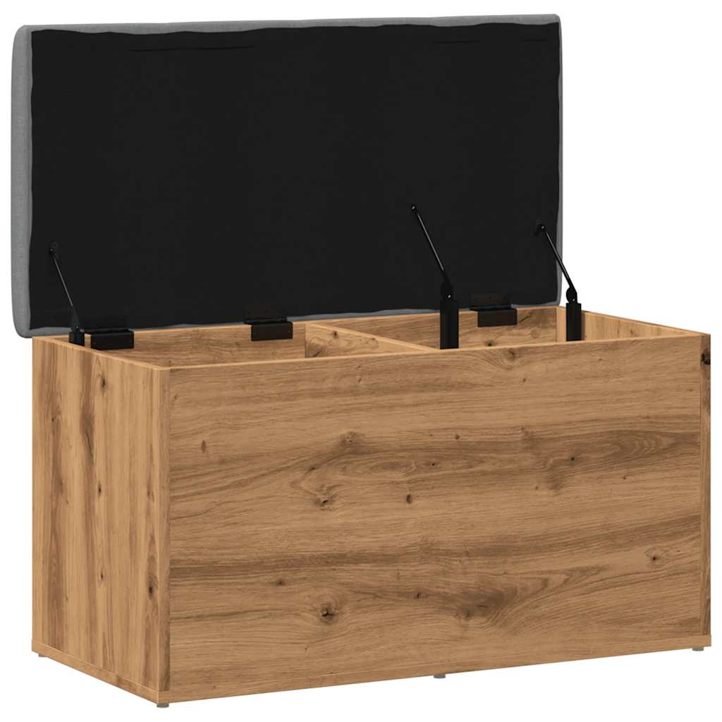 Banc de rangement chêne artisanal 82x42x45 cm bois d'ingénierie Bancs coffres vidaXL