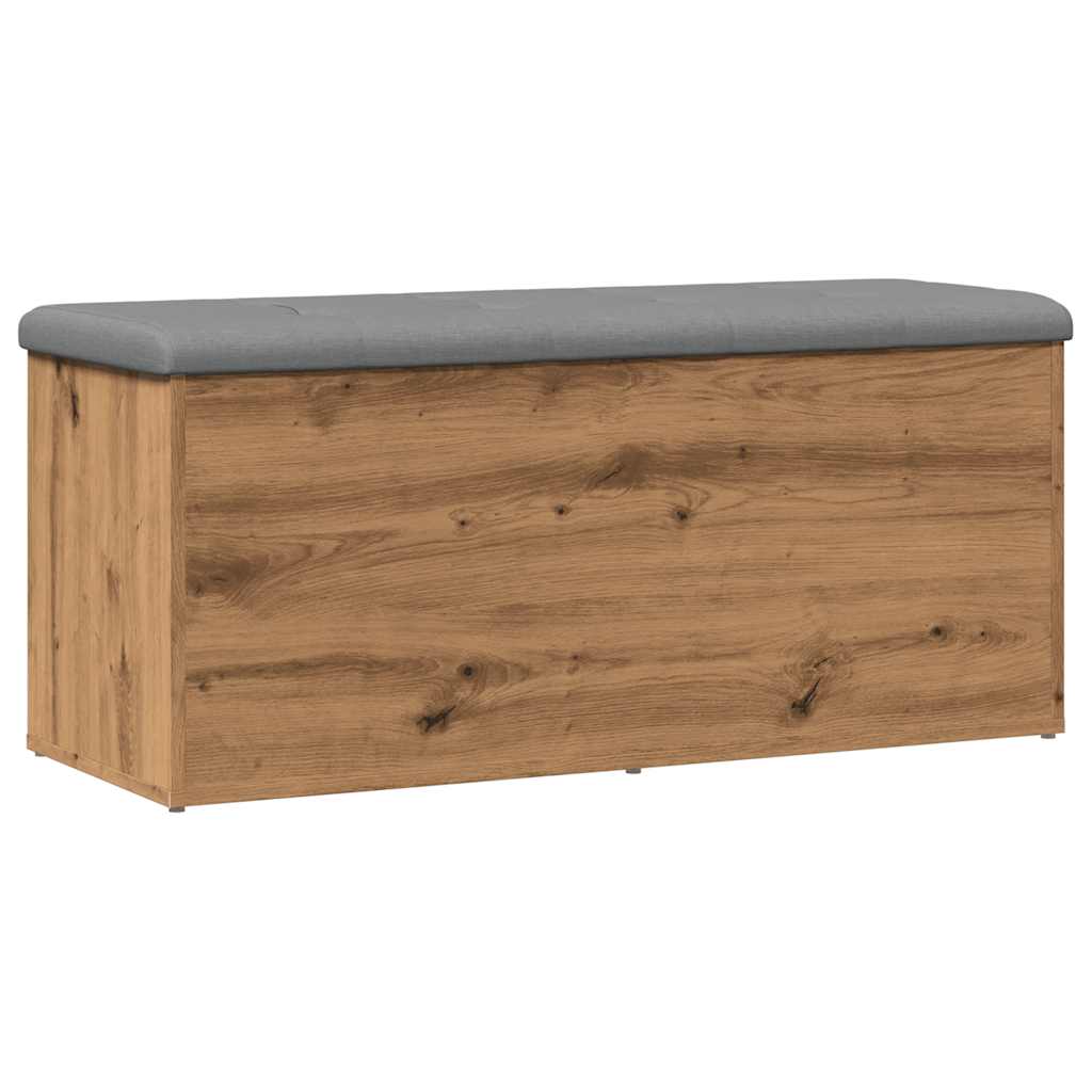 Banc de rangement chêne artisanal 102x42x45cm bois d'ingénierie Bancs coffres vidaXL