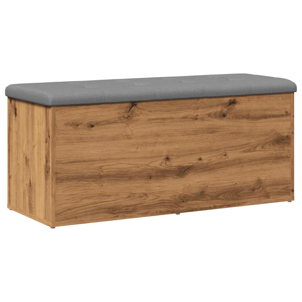 Banc de rangement chêne artisanal 102x42x45cm bois d'ingénierie Bancs coffres vidaXL