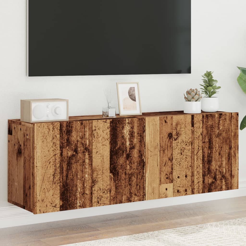 Meubles TV muraux 2 pcs vieux bois 60x30x41 cm Meubles TV vidaXL