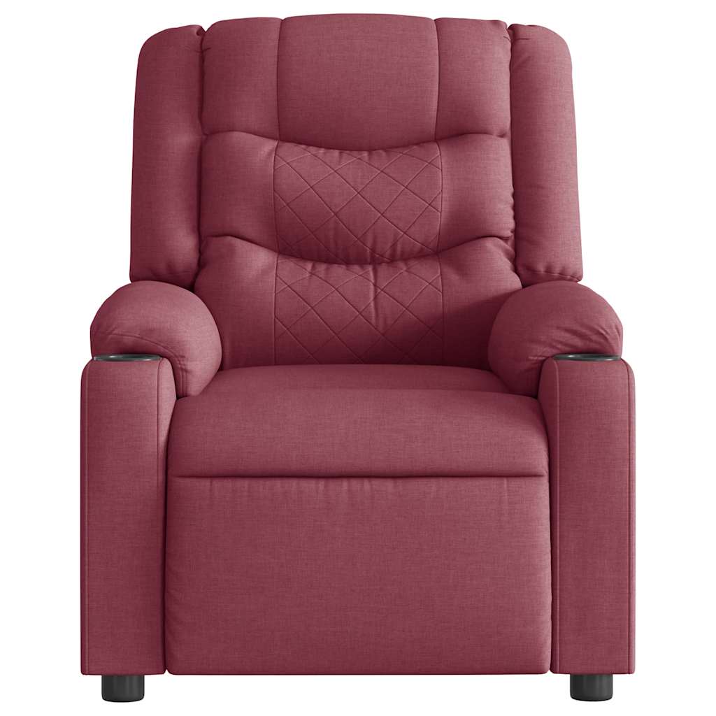 Fauteuil inclinable Rouge bordeaux Tissu - Xios Store SNC