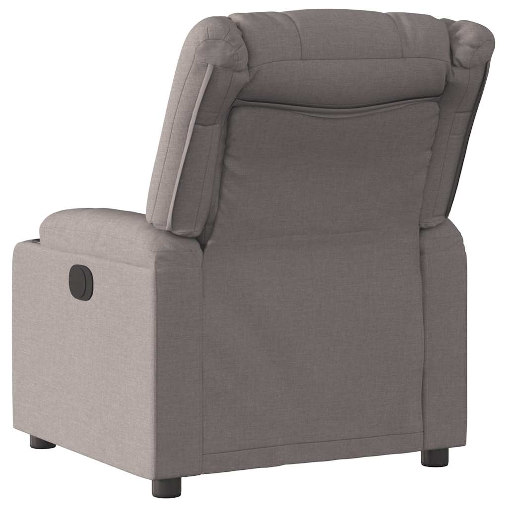 Fauteuil inclinable Taupe Tissu Fauteuils vidaXL   