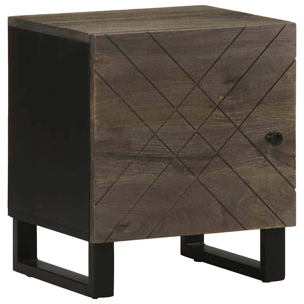 Tables de chevet 2 pcs noir 40x33x46 cm bois de manguier solide Tables de chevet vidaXL   