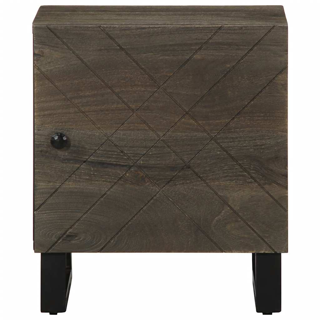 Tables de chevet 2 pcs noir 40x33x46 cm bois de manguier solide Tables de chevet vidaXL   