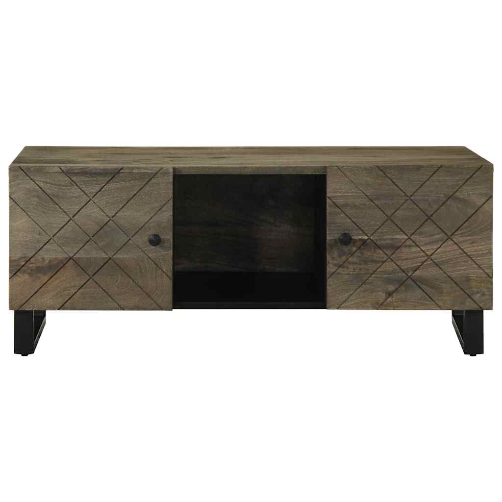 Table basse noir 100x54x40 cm bois massif de manguier Tables basses vidaXL   