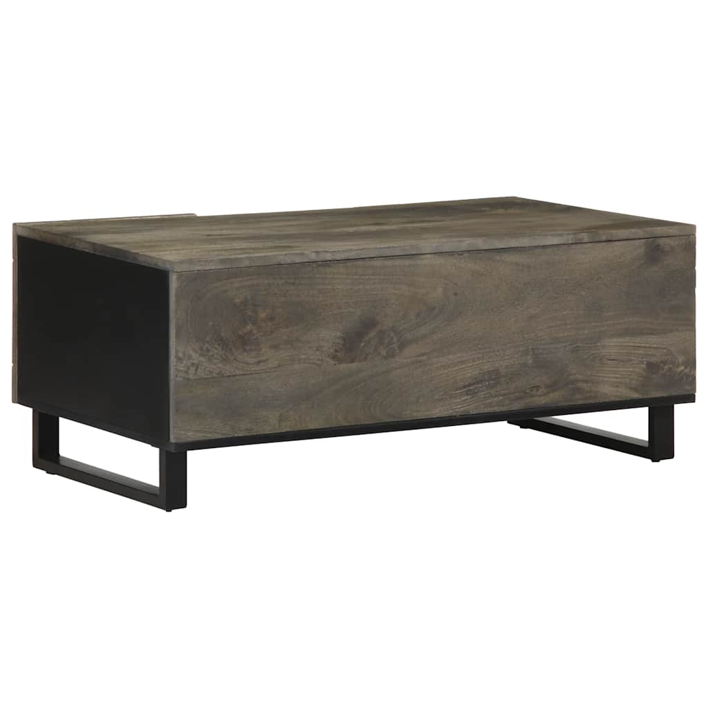 Table basse noir 100x54x40 cm bois massif de manguier Tables basses vidaXL   