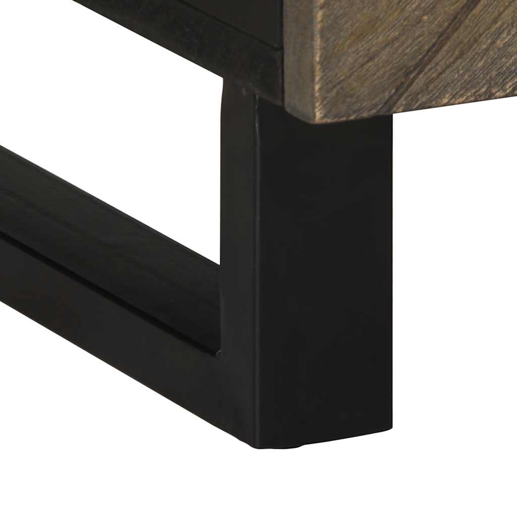 Table basse noir 100x54x40 cm bois massif de manguier Tables basses vidaXL   