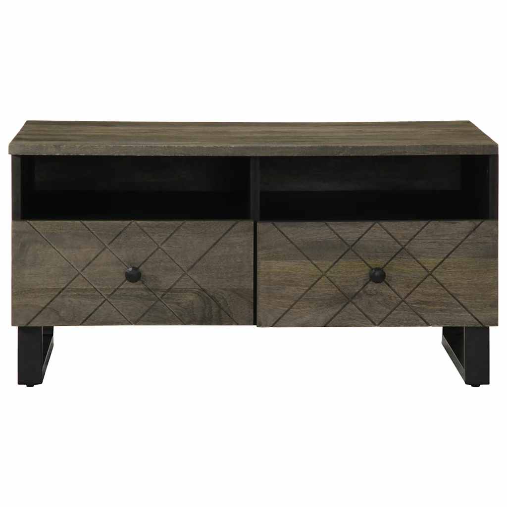 Table basse noir 80x54x40 cm bois massif de manguier Tables basses vidaXL   