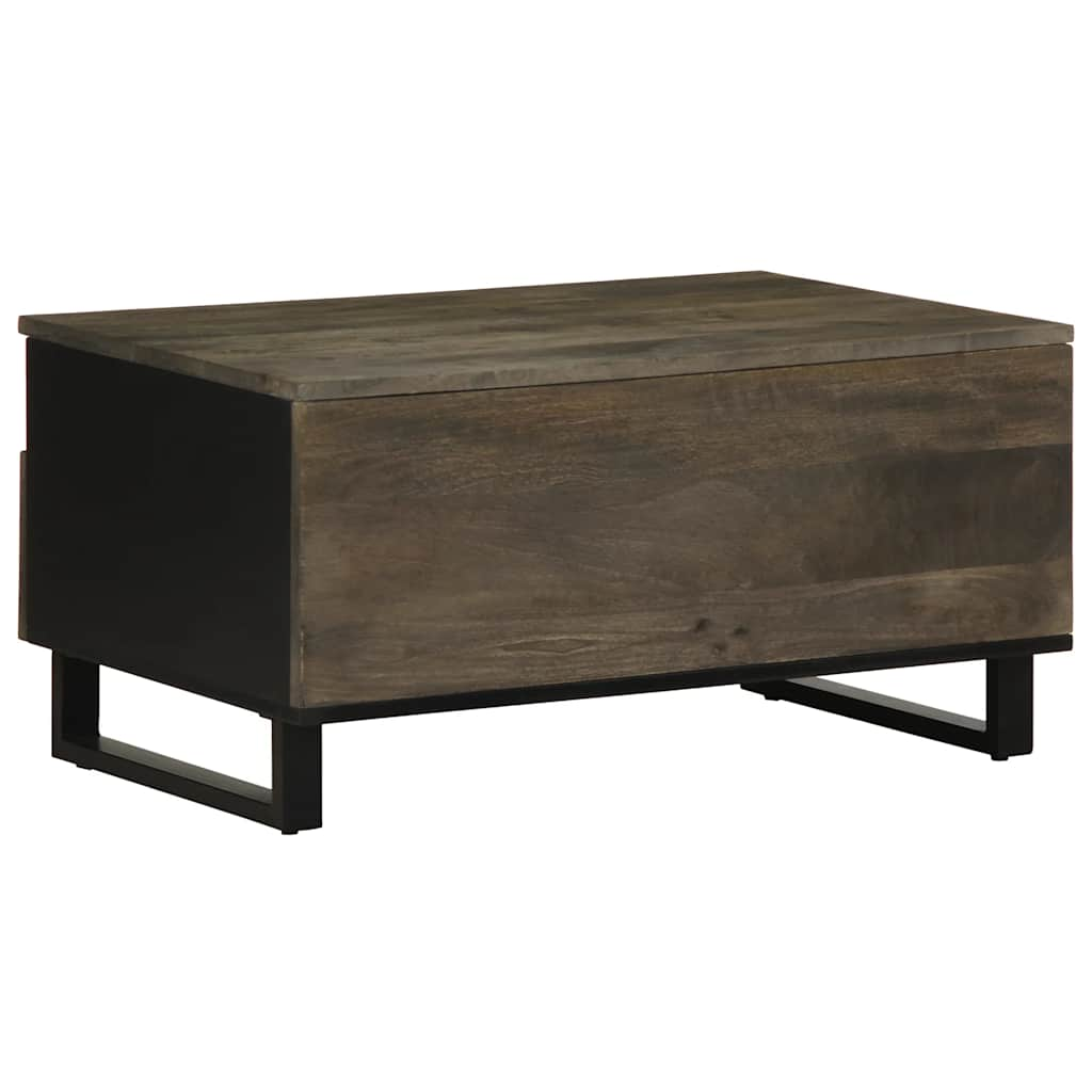 Table basse noir 80x54x40 cm bois massif de manguier Tables basses vidaXL   